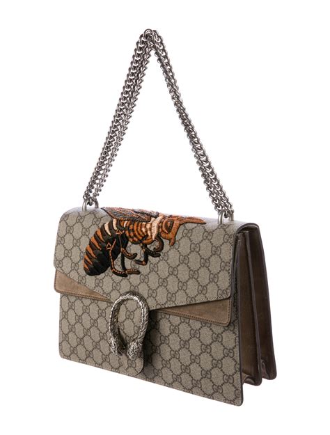 gucci embossed bee bag|gucci handbags with bumble bee.